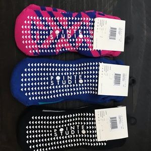 3 Pairs Pointe Studio Grip Socks size M-L